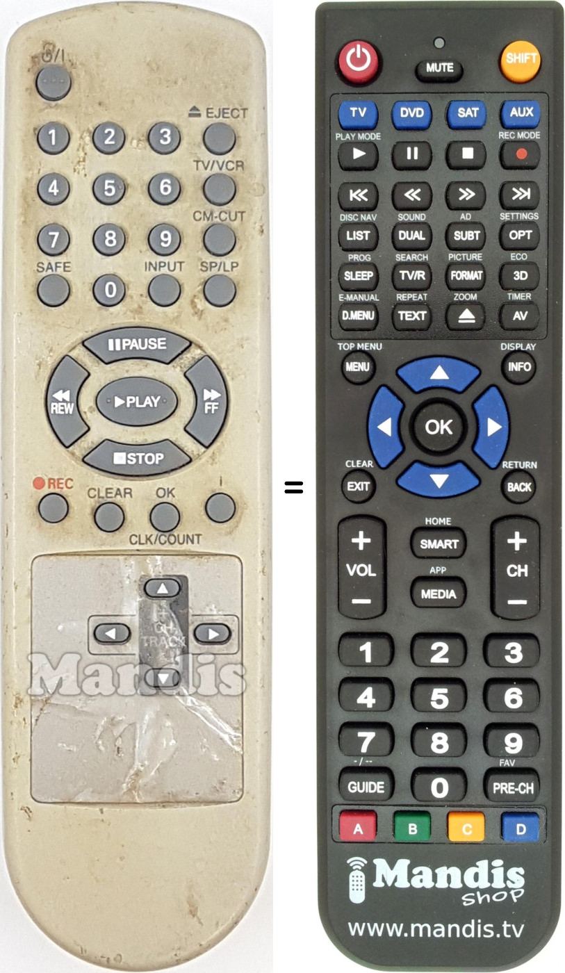 Telecomando equivalente REMCON1725