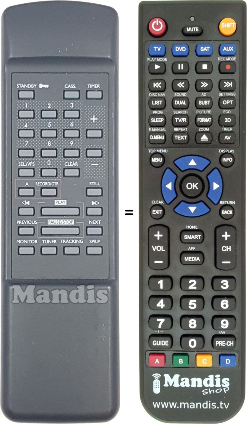 Telecomando equivalente REMCON1729