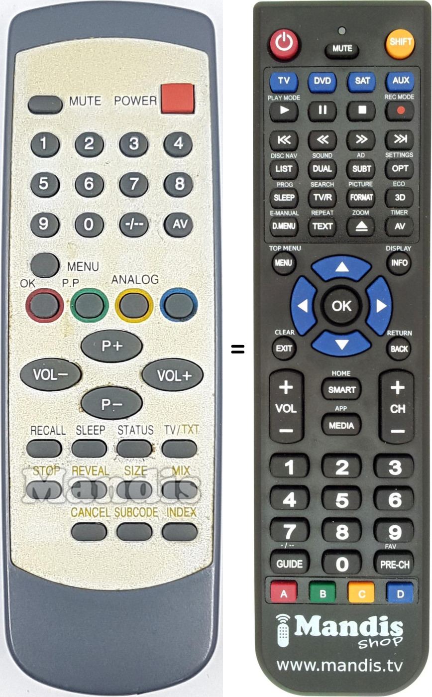 Telecomando equivalente REMCON1734
