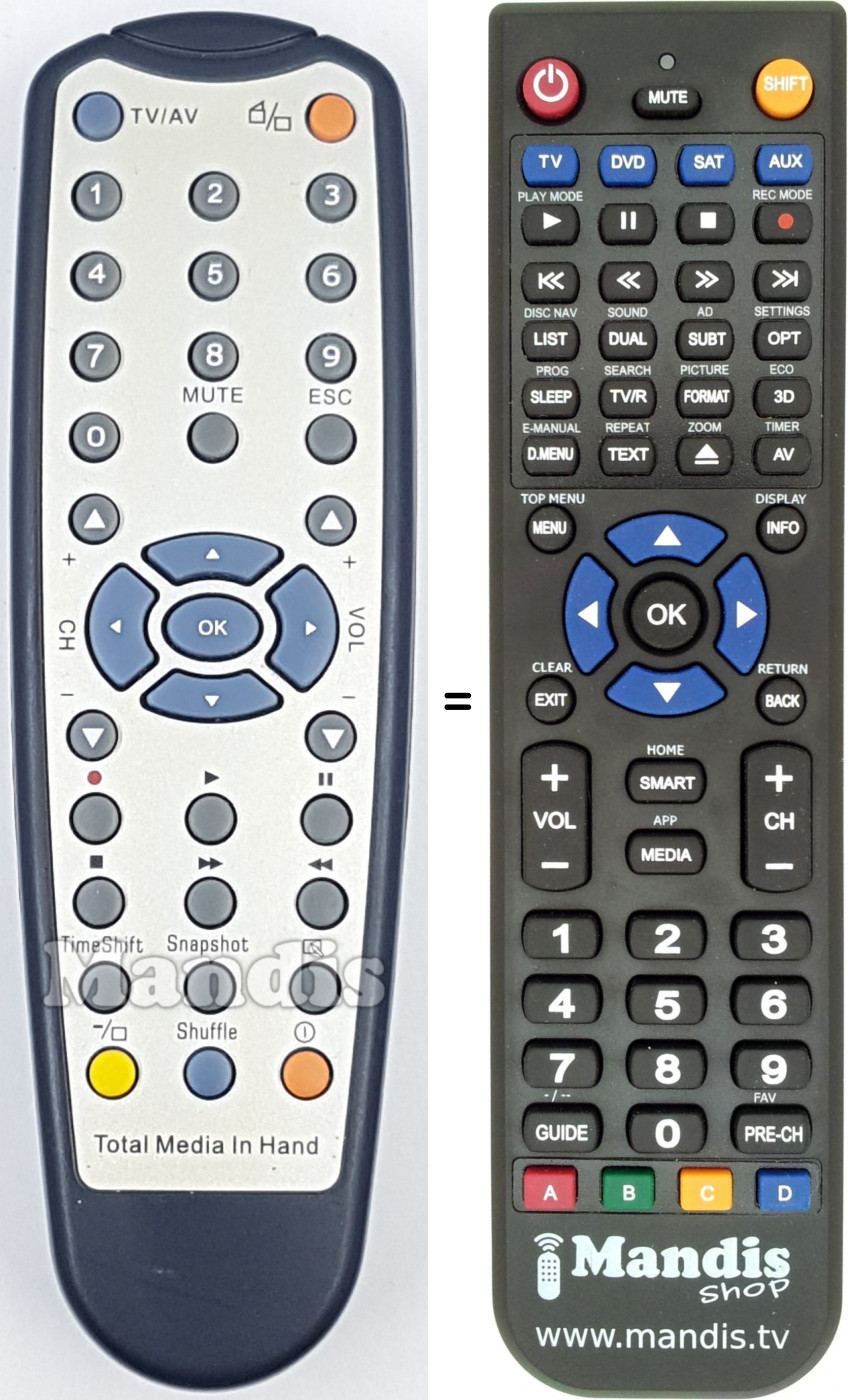 Telecomando equivalente REMCON1751