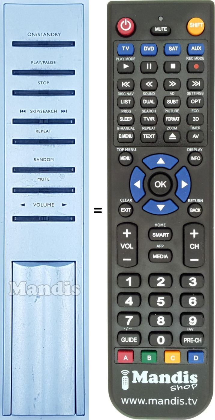Telecomando equivalente REMCON1755