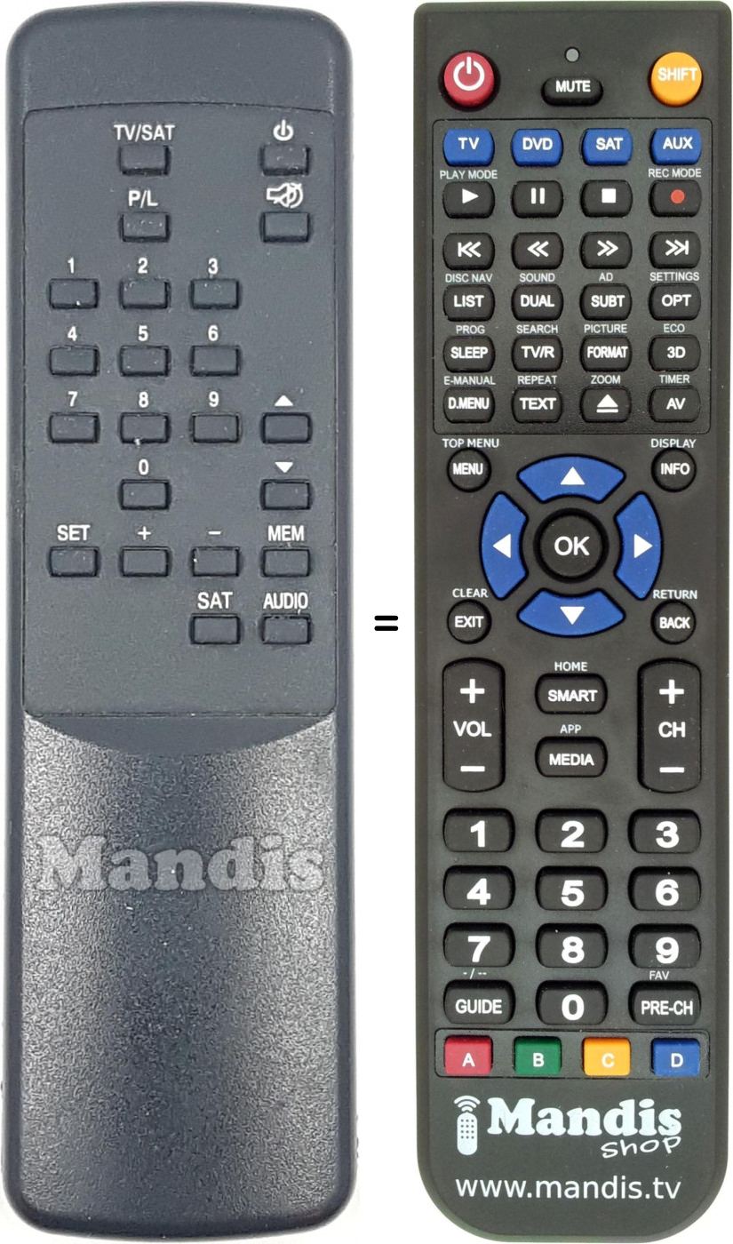 Telecomando equivalente REMCON1763