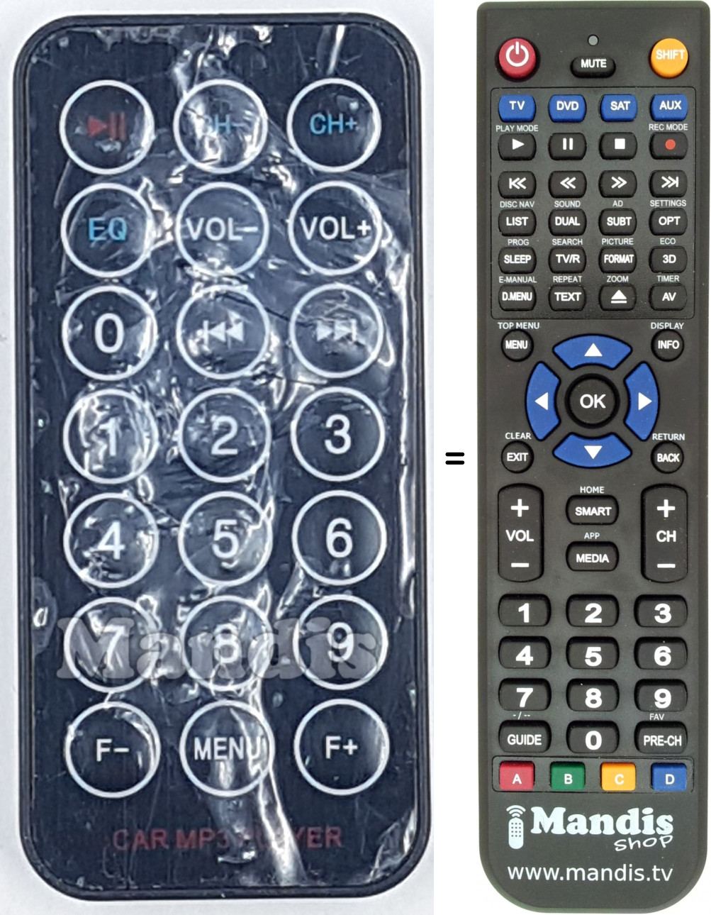 Telecomando equivalente REMCON1778