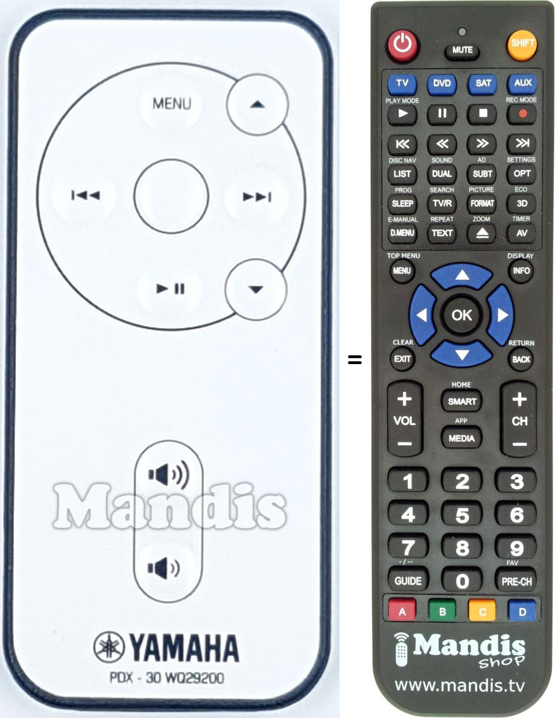 Telecomando equivalente Pioneer WQ29200