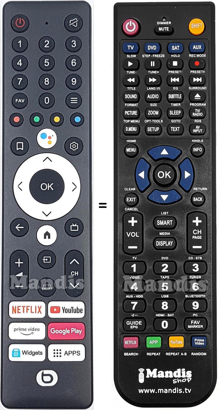 Telecomando equivalente 06A60R41PT001