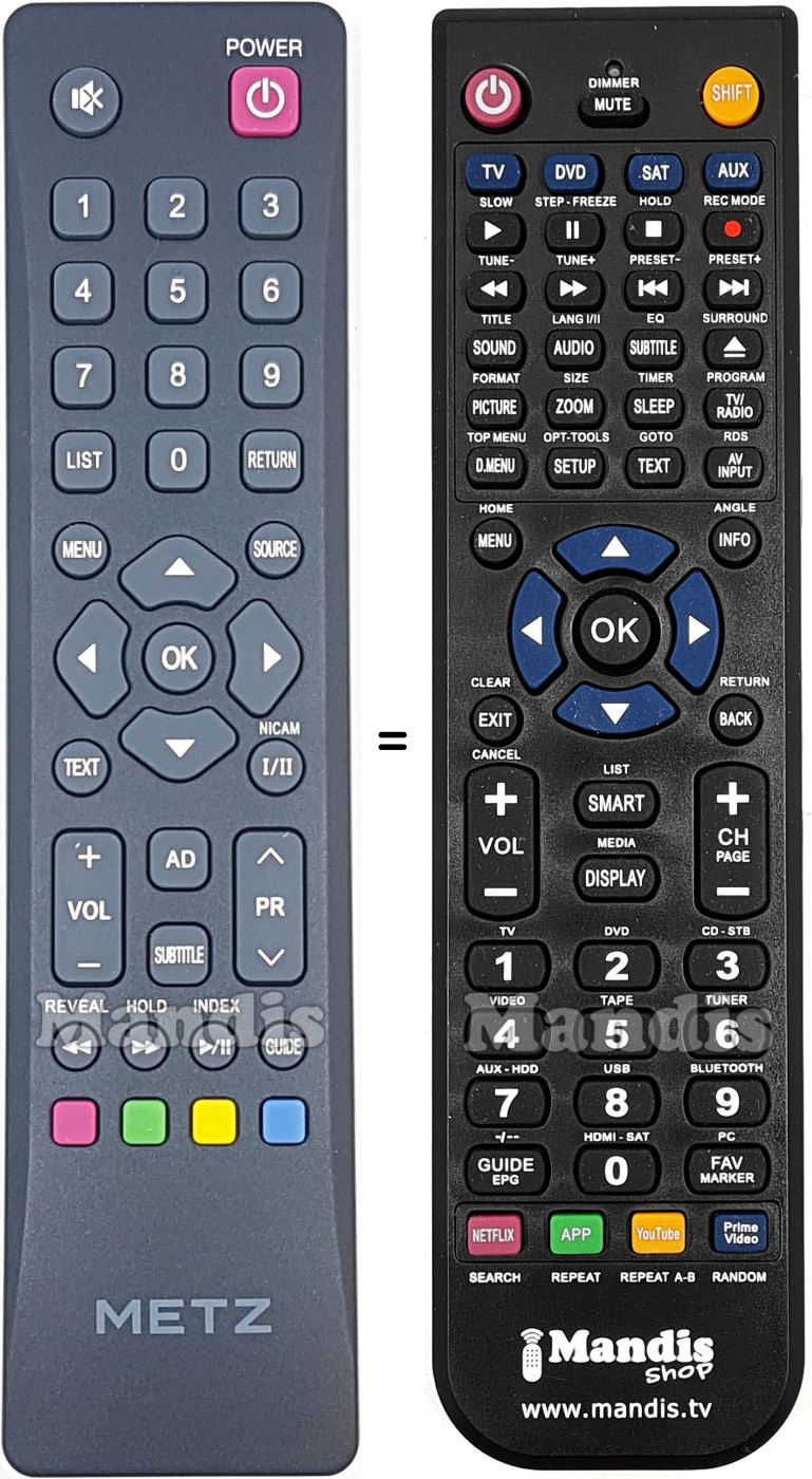 Telecomando equivalente Metz 32MTB2000