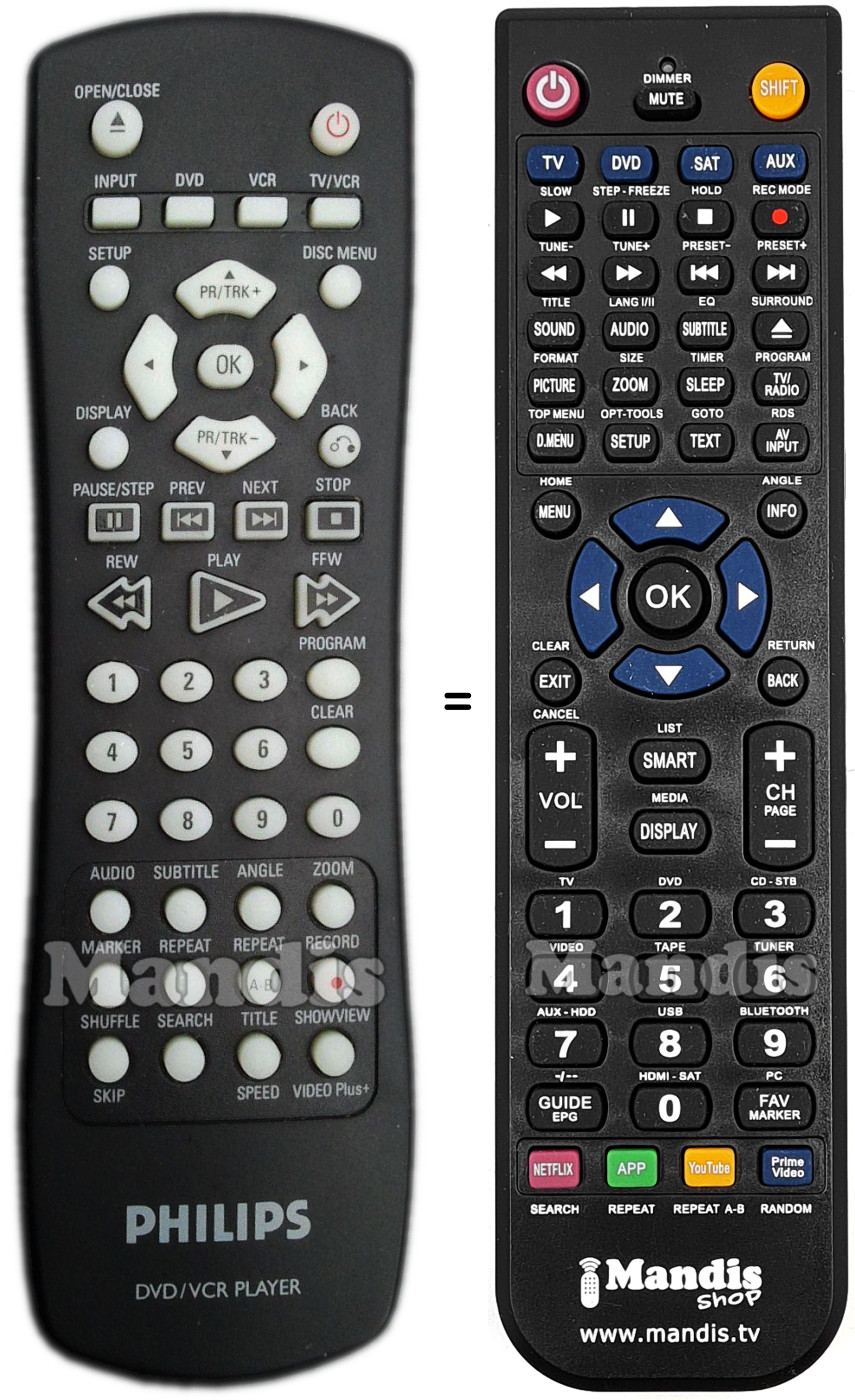 Telecomando equivalente Philips 996510009972