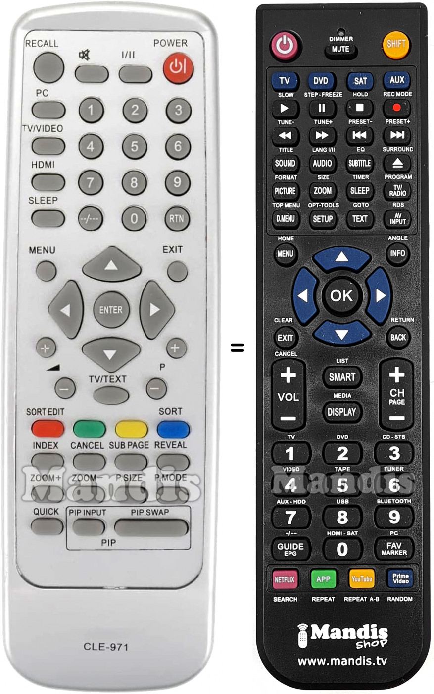 Telecomando equivalente Hitachi CLE-971