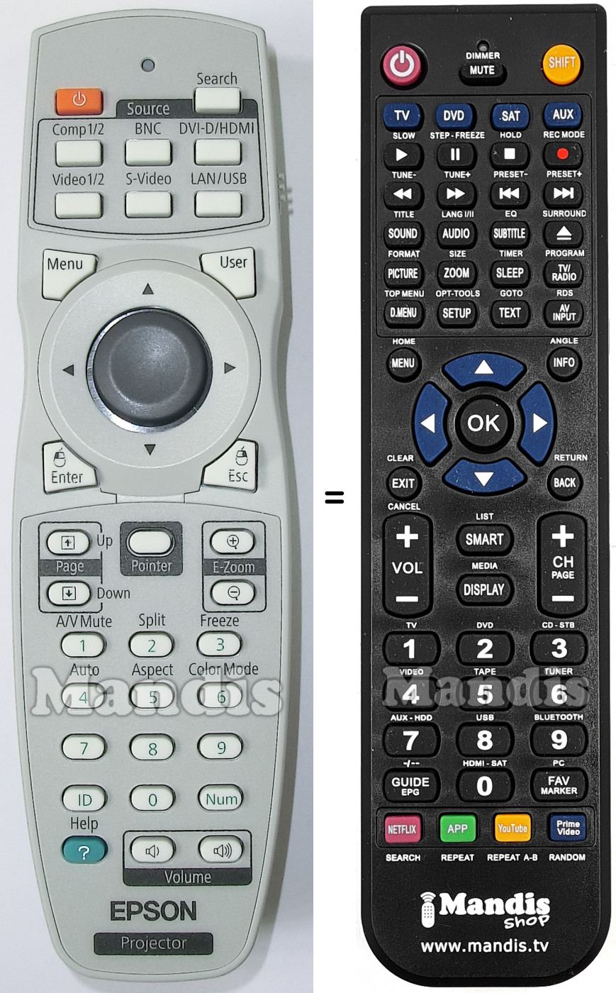 Telecomando equivalente Epson 1531179