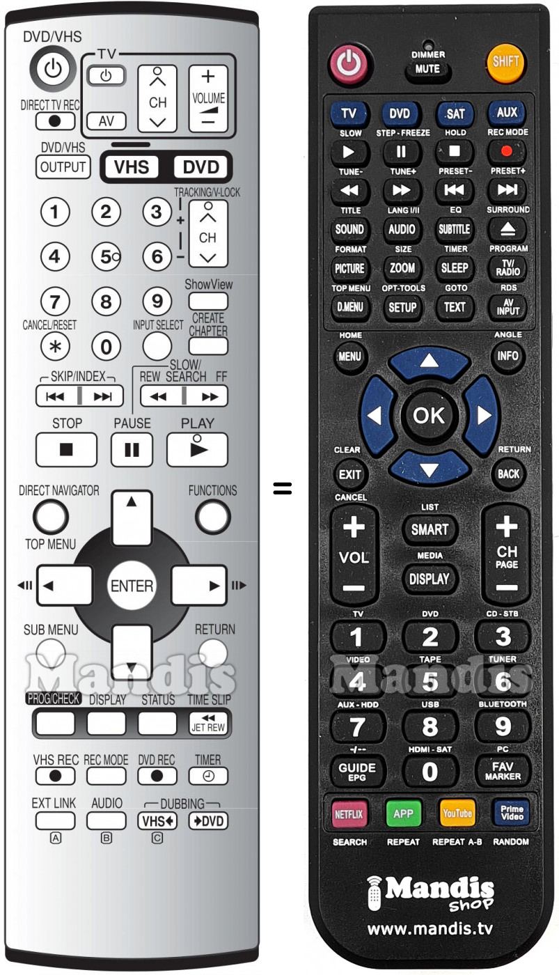 Telecomando equivalente National EUR7721X20