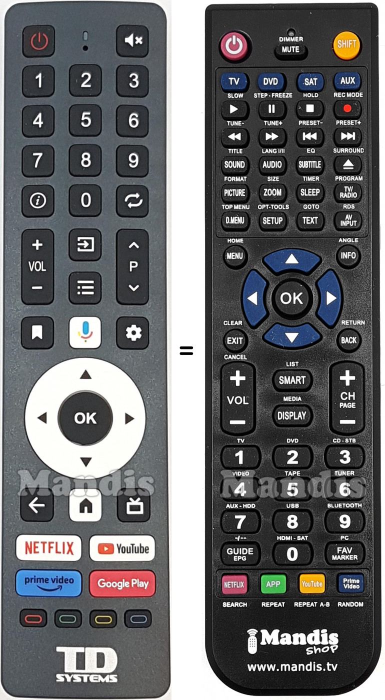 Telecomando equivalente TD Systems K40DLK20GLE