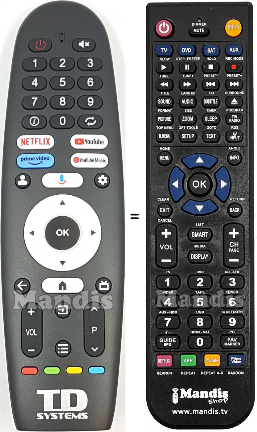 Telecomando equivalente TD Systems K55DLK20GLE