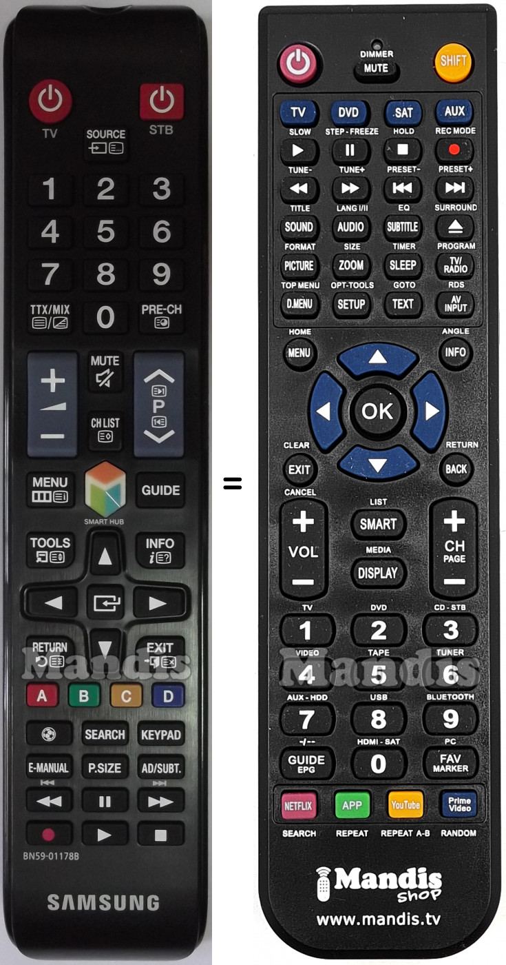 Telecomando equivalente Samsung BN59-01178B