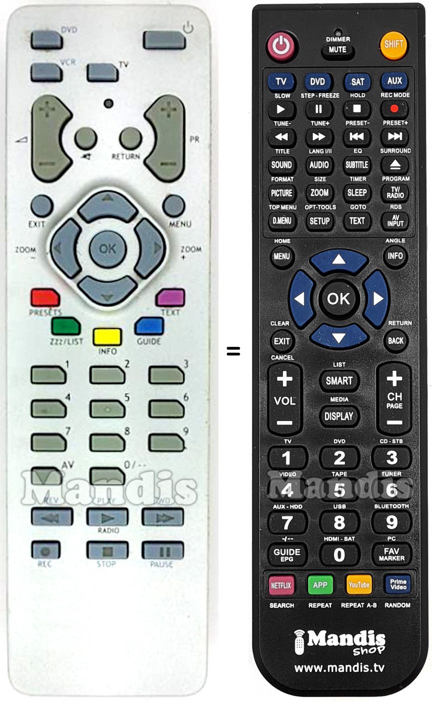 Telecomando equivalente Thomson RCT 311 TAM 1