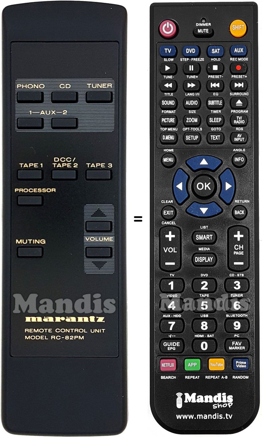 Telecomando equivalente RC-82PM