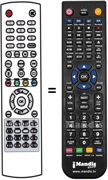 Telecomando equivalente Targa LT3220