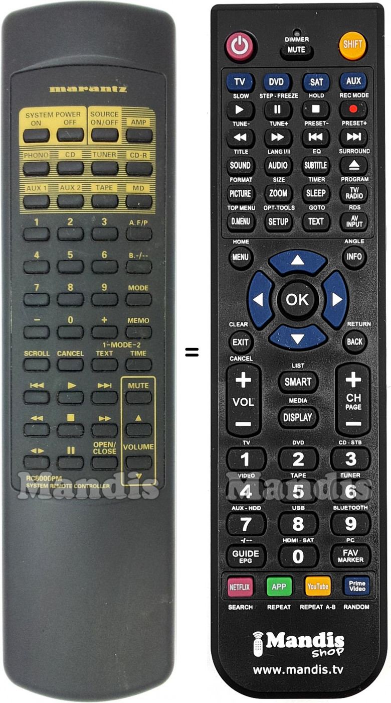 Telecomando equivalente Marantz RC8000PM