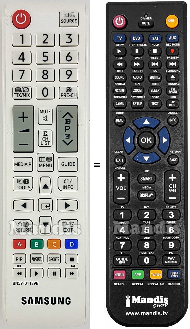 Telecomando equivalente Samsung BN59-01189B