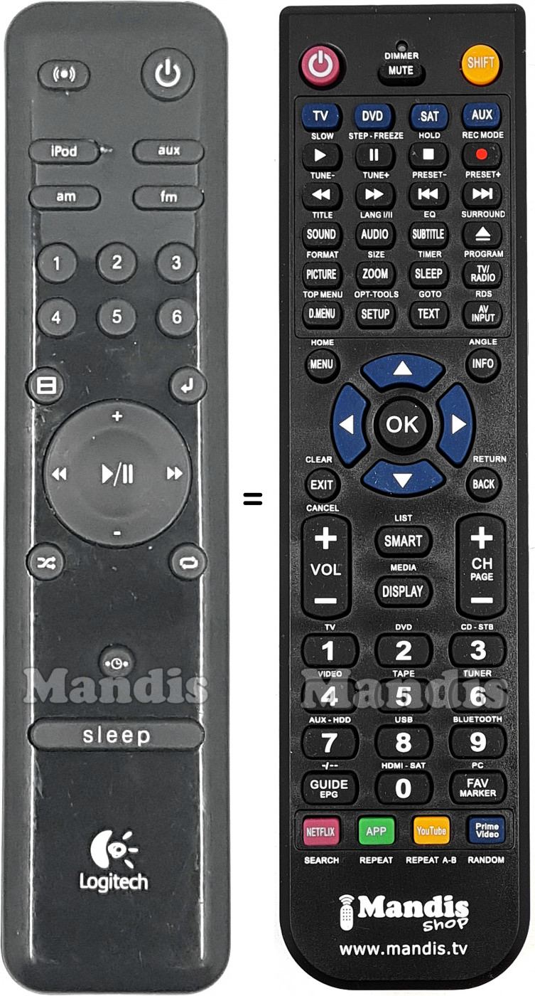 Telecomando equivalente LOG008