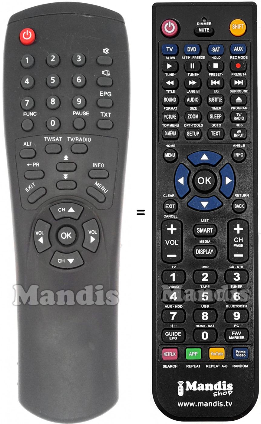 Telecomando equivalente PIXX NR-4834