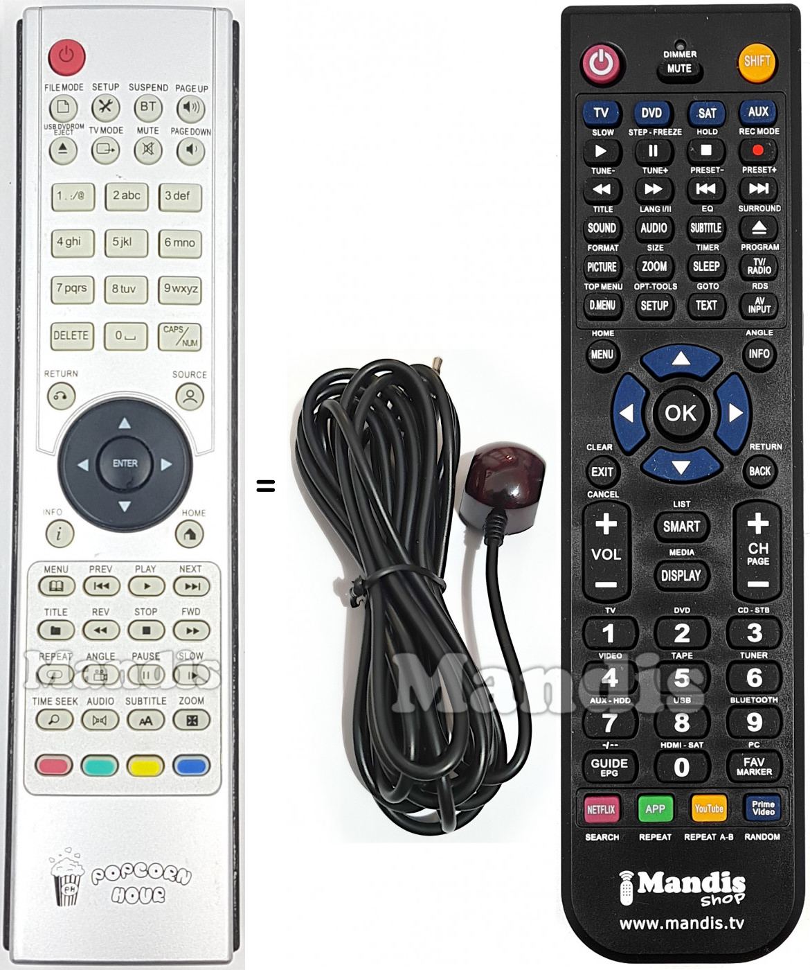 Telecomando equivalente POP003