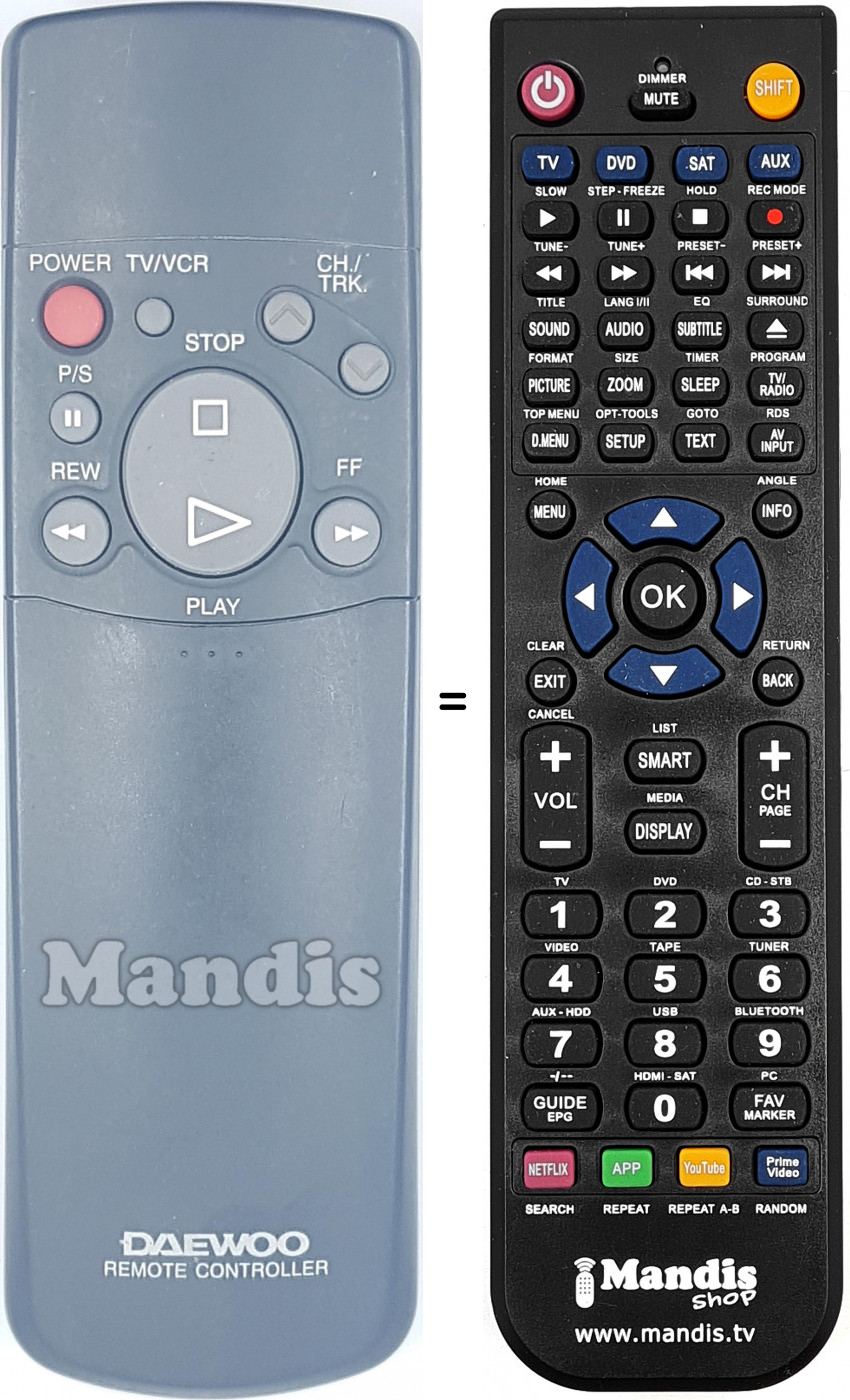 Telecomando equivalente DAE003