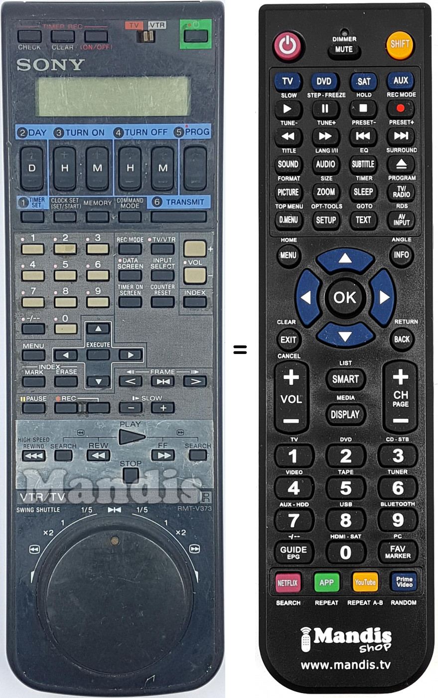Telecomando equivalente RMT-V373