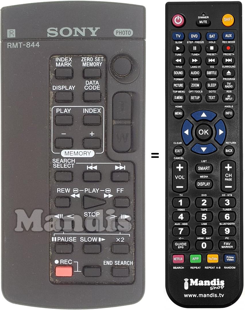 Telecomando equivalente RMT-844
