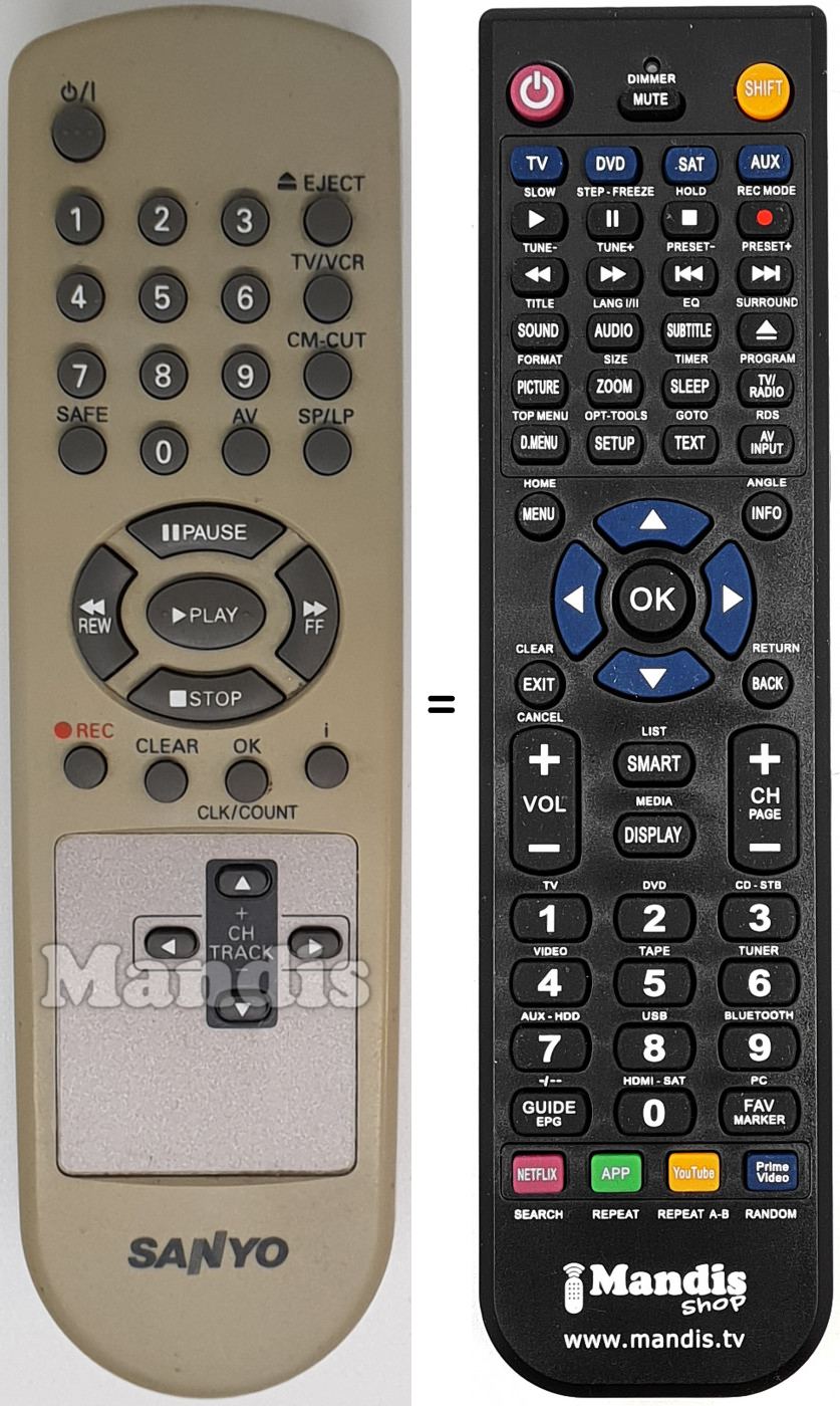 Telecomando equivalente REMCON1560
