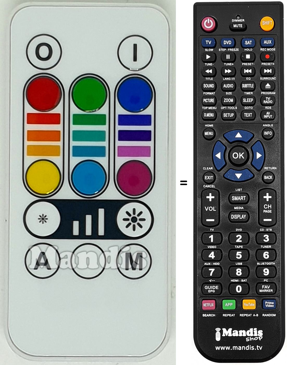 Telecomando equivalente REMCON1610