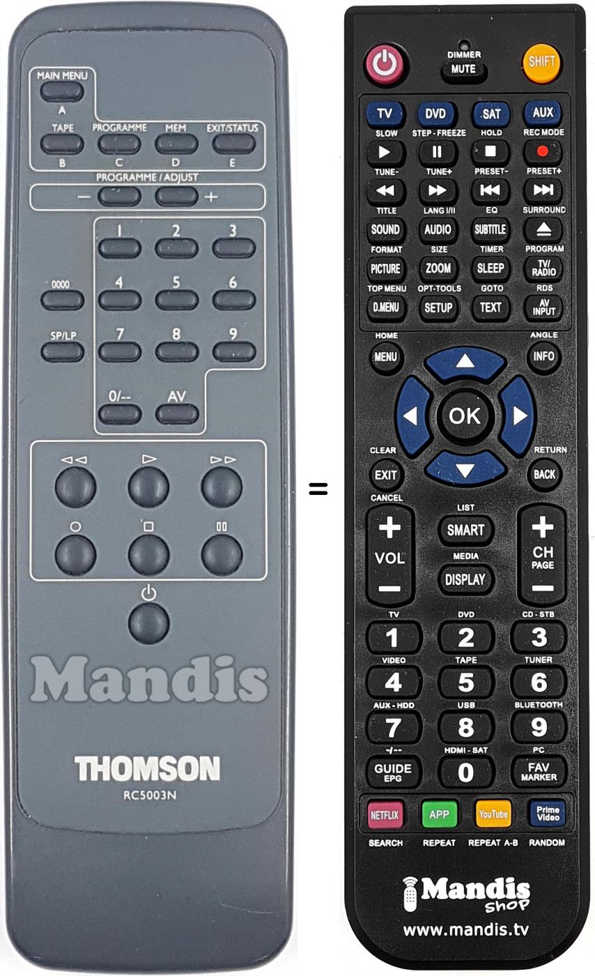 Telecomando equivalente RC5003N