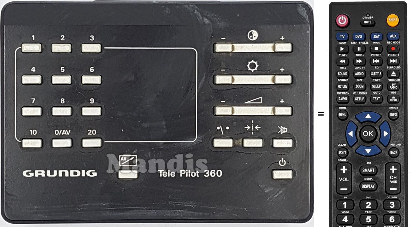 Telecomando equivalente TP360