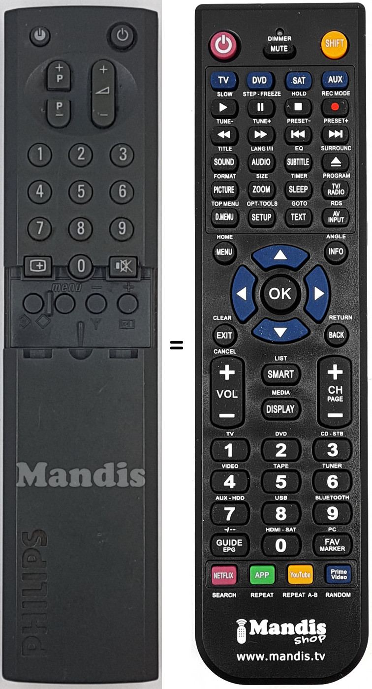 Telecomando equivalente RC907601G