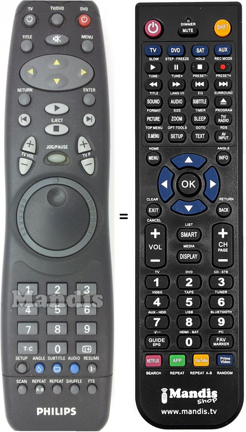 Telecomando equivalente RC8401-01
