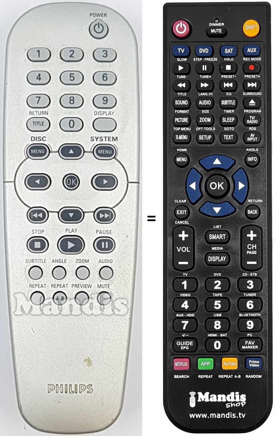 Telecomando equivalente RC19133011-01