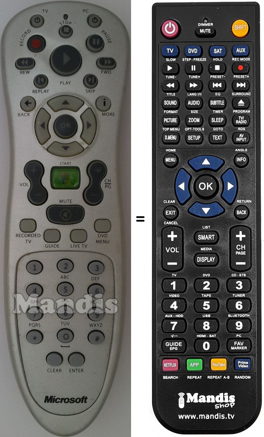 Telecomando equivalente RC153410100