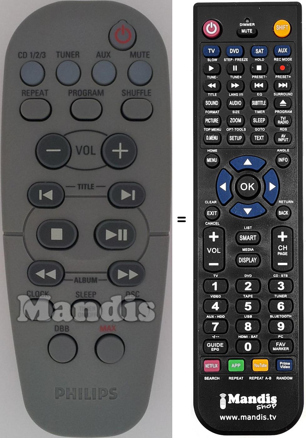 Telecomando equivalente 313923815461