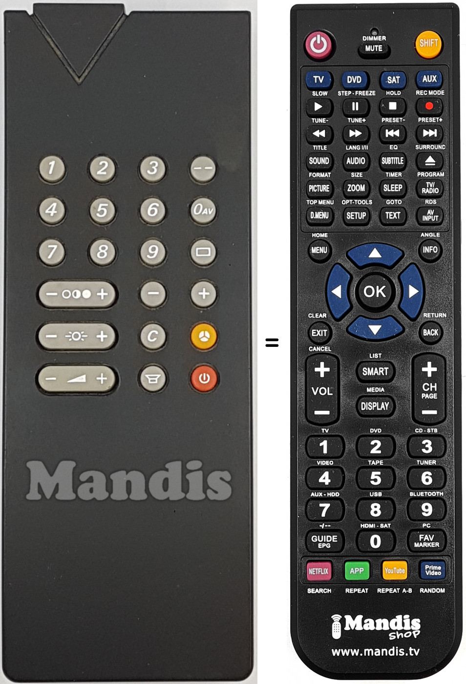 Telecomando equivalente 56521350