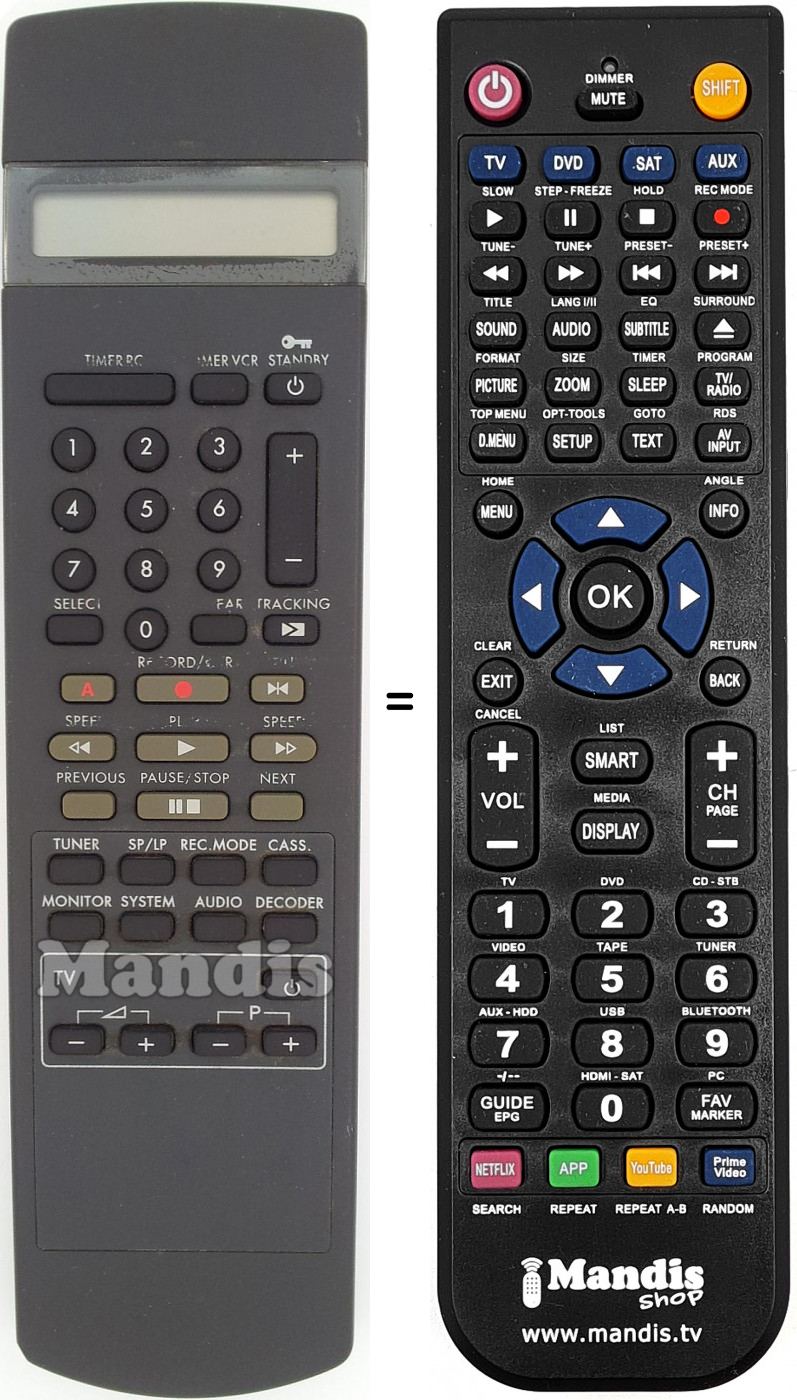 Telecomando equivalente RT240-214