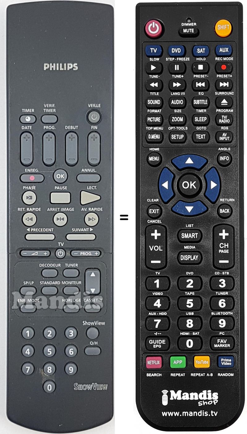 Telecomando equivalente RT740-144