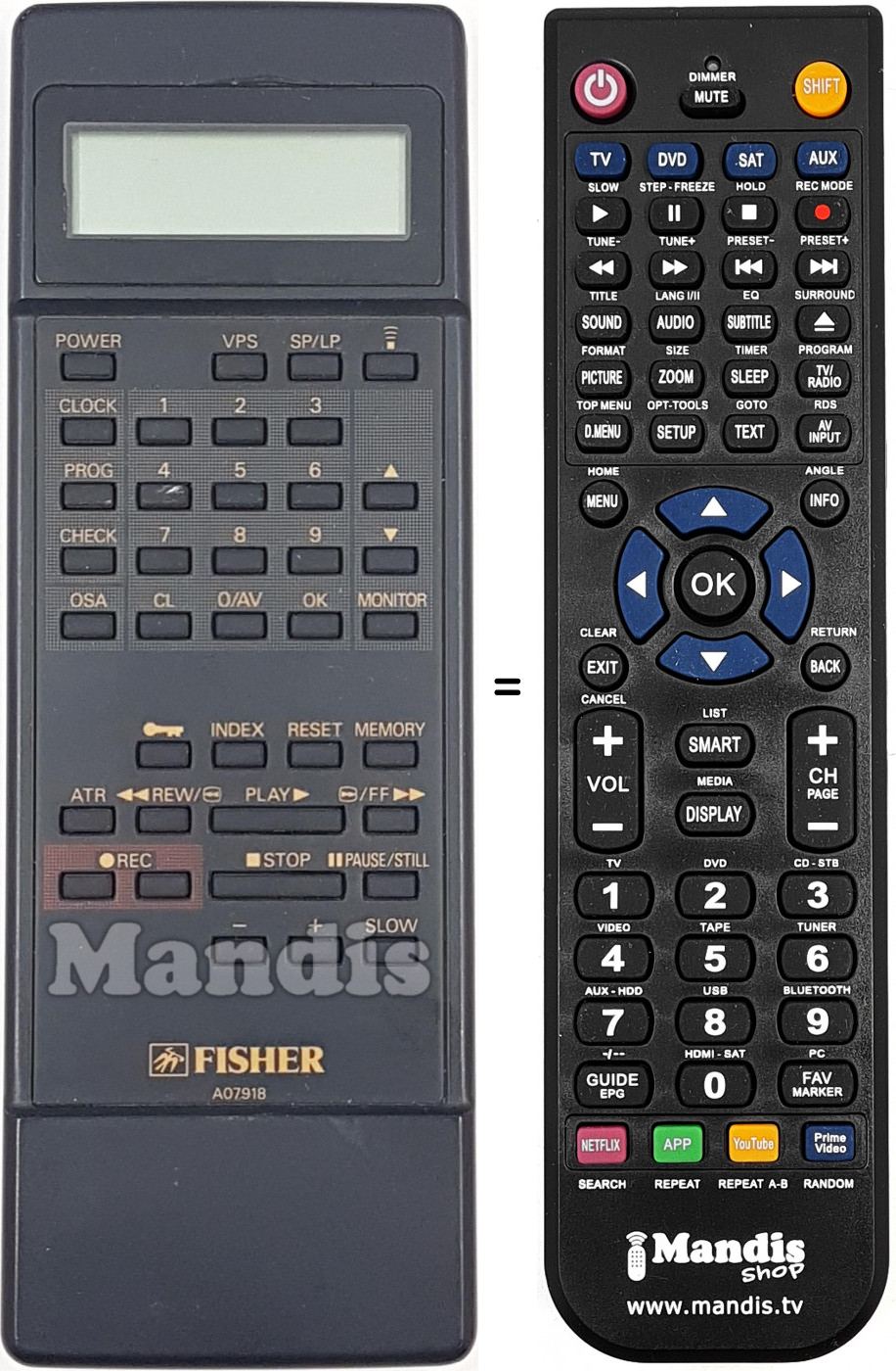 Telecomando equivalente A07918