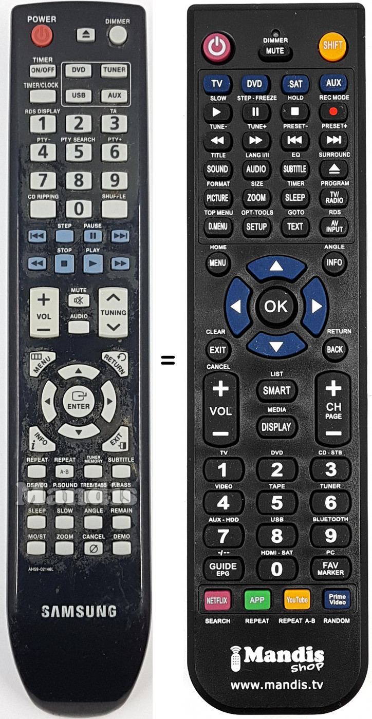 Telecomando equivalente AH5902146L