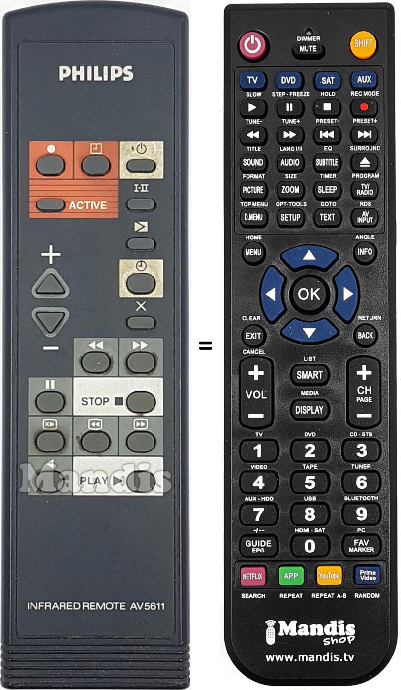 Telecomando equivalente AV5611