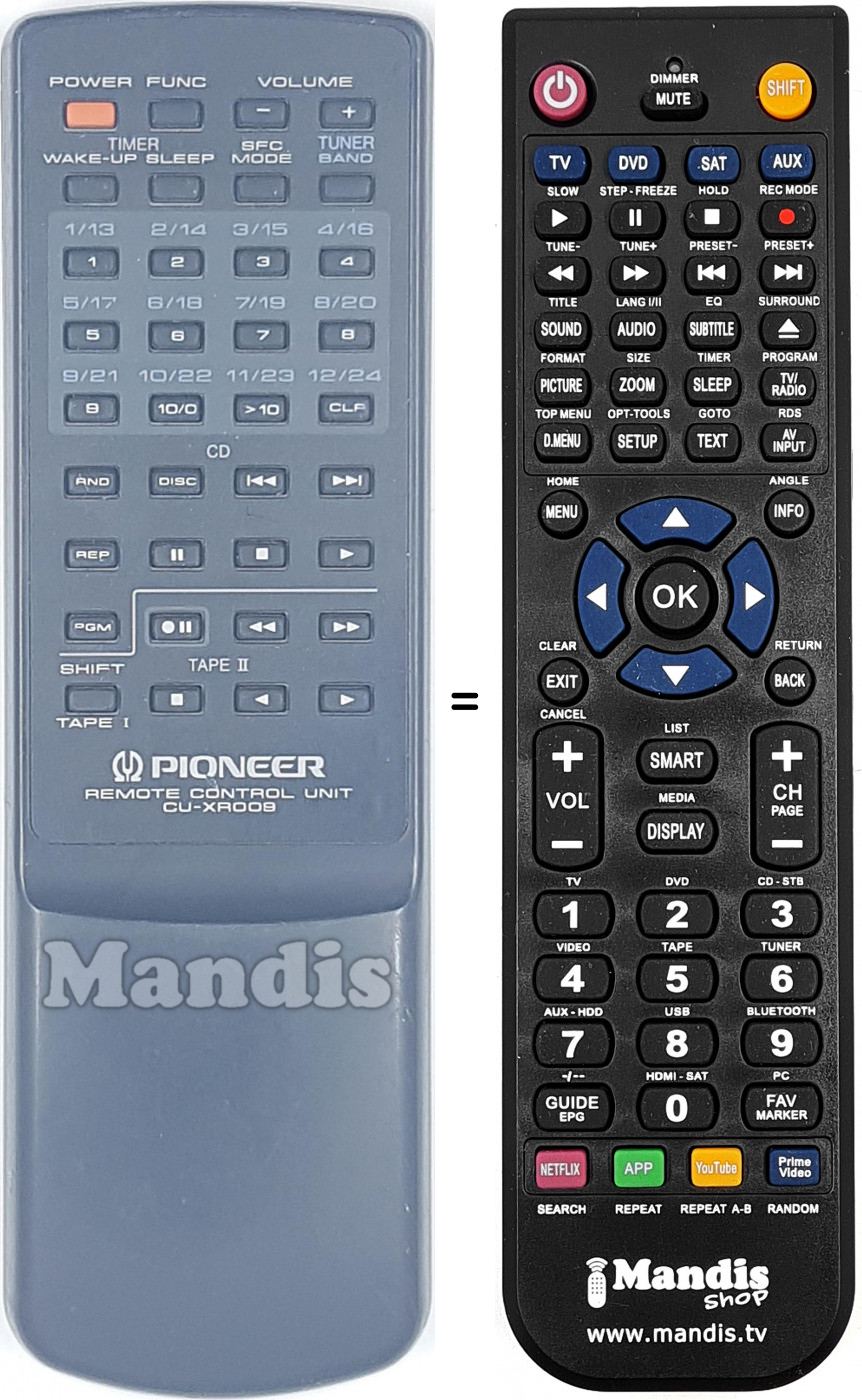 Telecomando equivalente Pioneer AXD7001