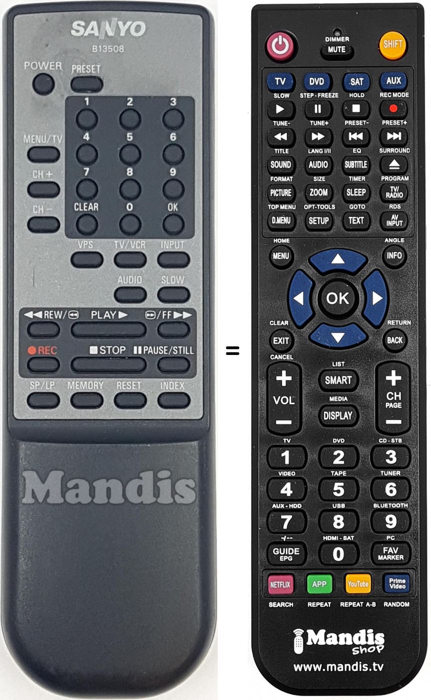 Telecomando equivalente B13508