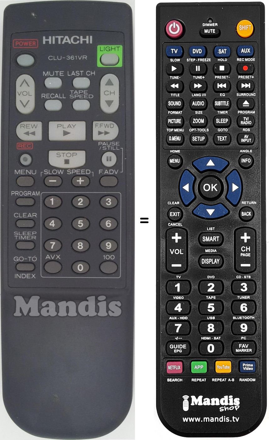 Telecomando equivalente CLU-361VR