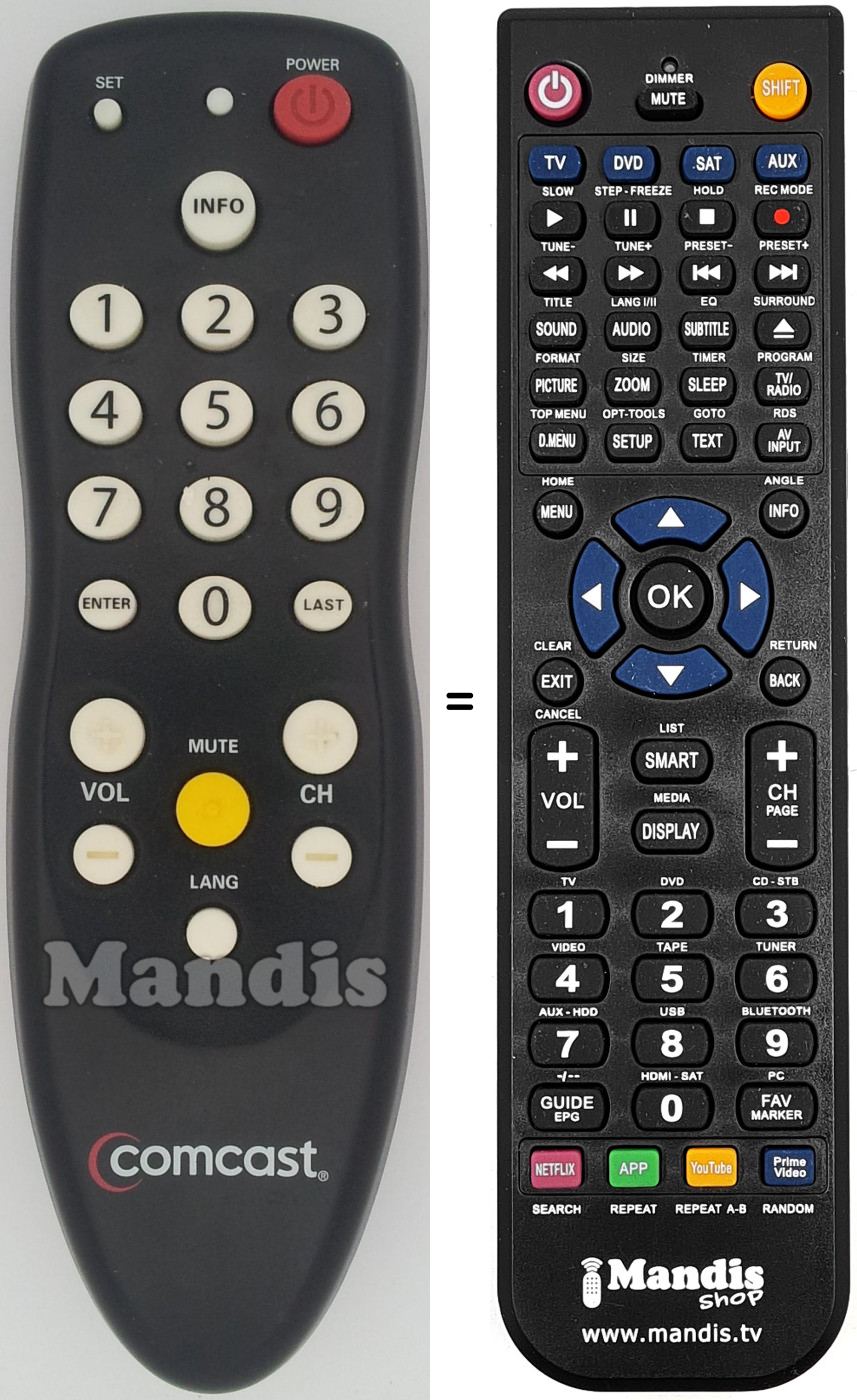 Telecomando equivalente COM001