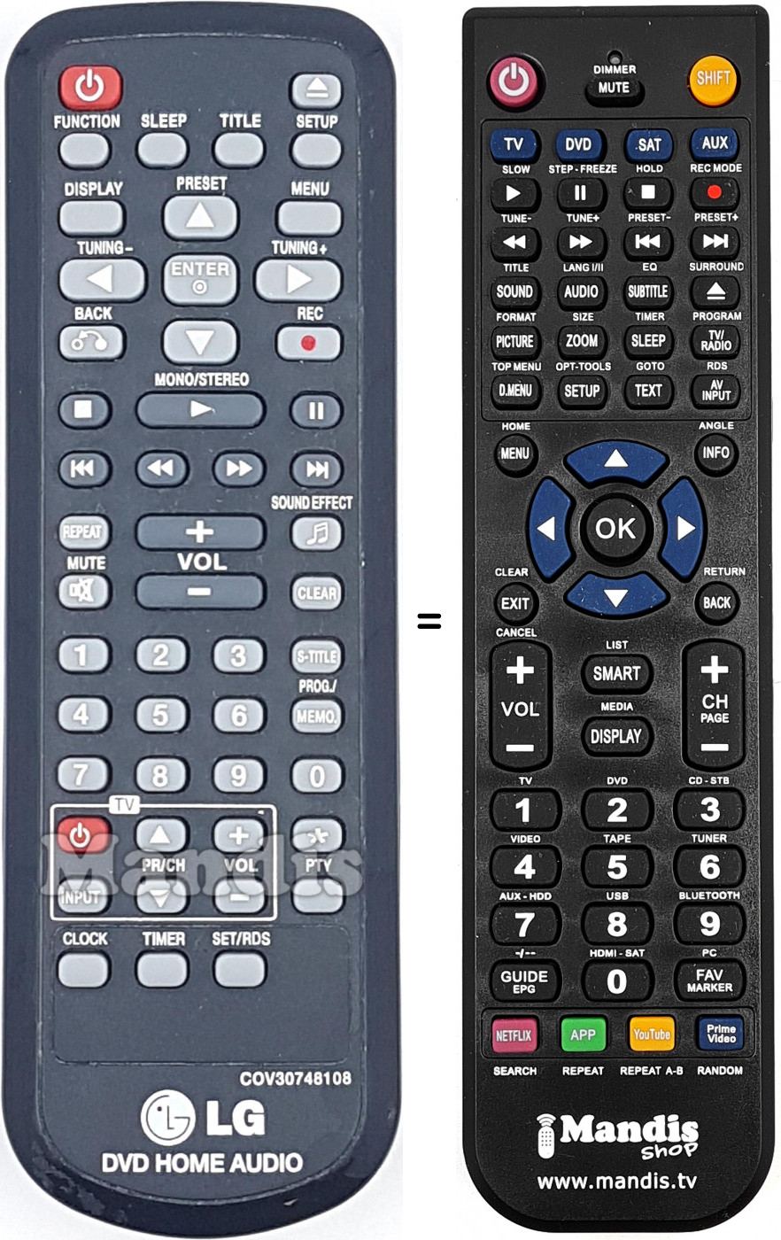 Telecomando equivalente COV30748108