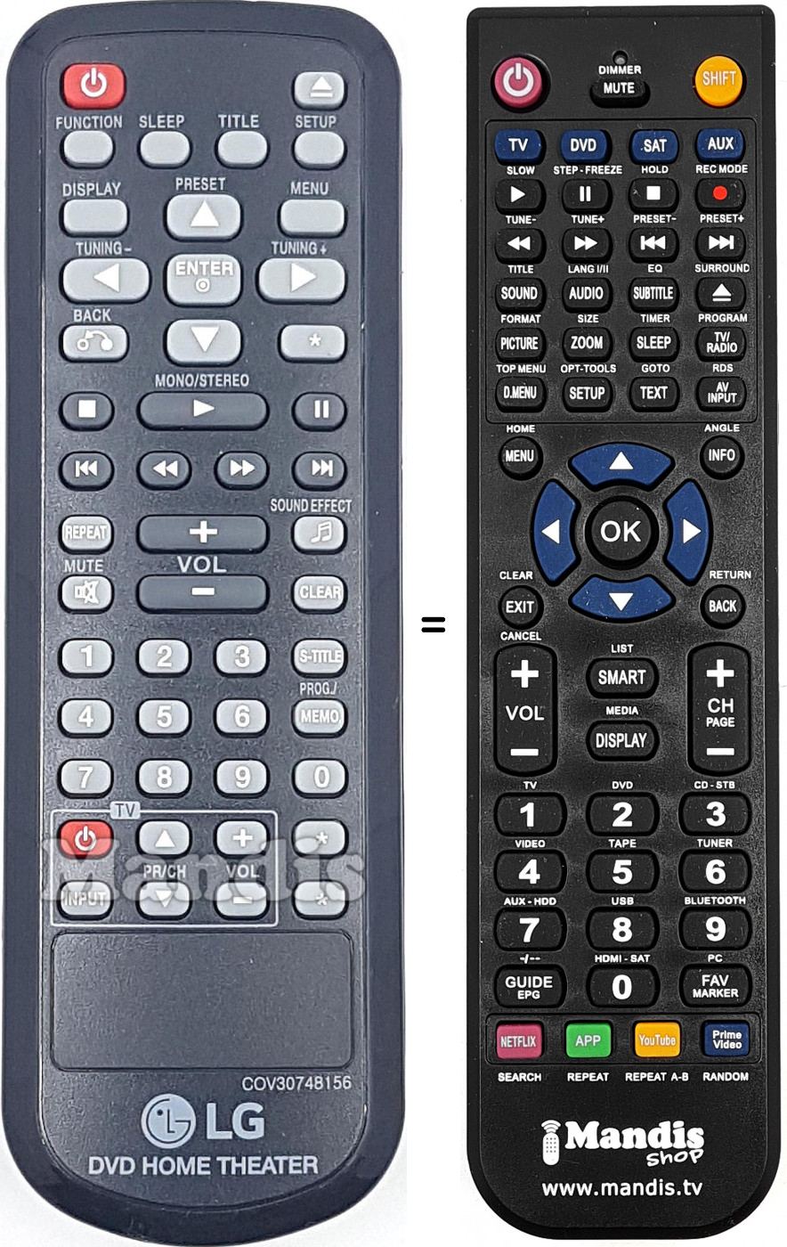 Telecomando equivalente COV30748156