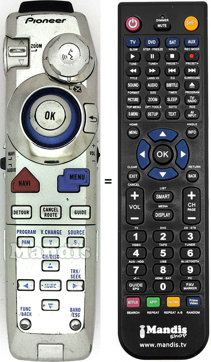 Telecomando equivalente Pioneer CXB7427